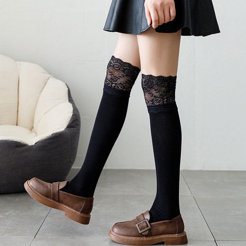 Spring Autumn White Lace Ruffl - Boot Sock Slouchy recension och pris